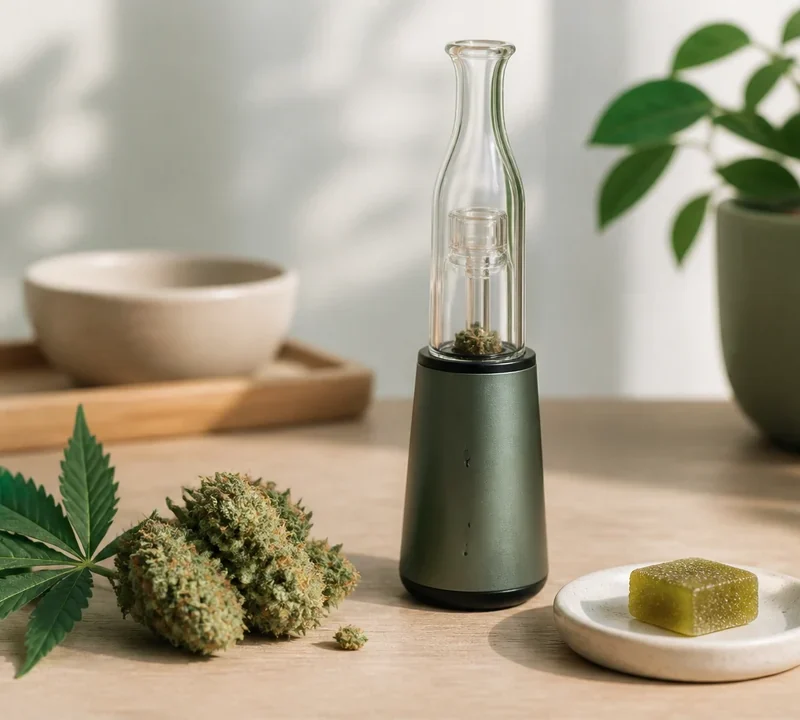 Cannabis-Konsummethoden mit Vaporizer und Blüten